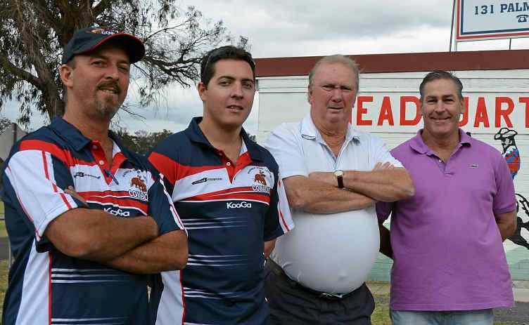 NEW CREW: Cowboys’ president Peter Locke, U18 coach David O’Leary, A-grade coach Ken Coles and reserve-grade coach Noel Loudon. NEW CREW: Cowboys’ president Peter Locke, U18 coach David O’Leary, A-grade coach Ken Coles and reserve-grade coach Noel Loudon.